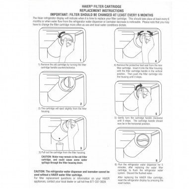 Filtre RF-2800-13 pour frigo - Filtre à eau  RF-2800-13 d'origine Haier