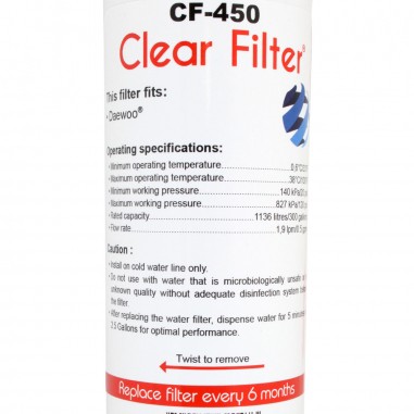 Filtre DW2042FR-09 compatible pour frigo Daewoo - Clear FIlter CF-450