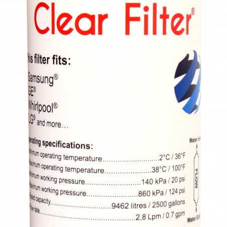 Filtre SBS7052-4 pour frigo - Filtre à eau Liebherr compatible